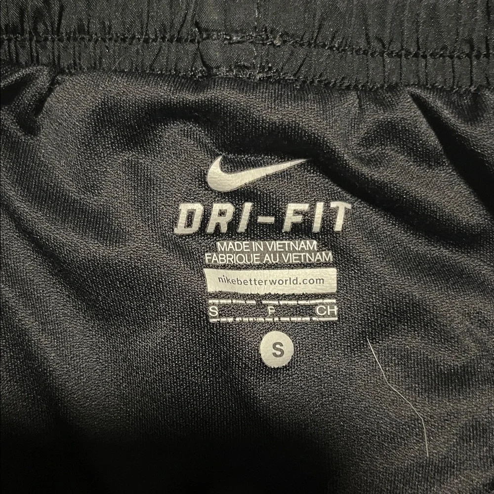 Nike Black Women's Athletic Running Shorts with White Swoosh